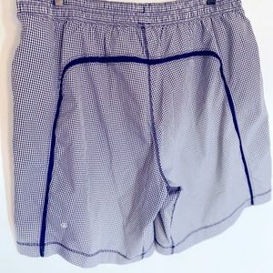 Rare Lululemon Pace Breaker Shorts Inkwell Gingham